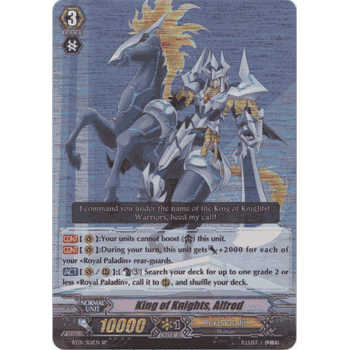 BT01/S01EN SP KING OF KNIGHTS, ALFRED Cardfight Vanguard Volume 1 TCG SP Parallel Foil Card