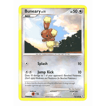 BUNEARY Common Pokemon Diamond & Pearl Card # 73