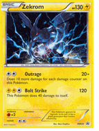 BW24 ZEKROM Black & White Pokemon Black Star Promo Card