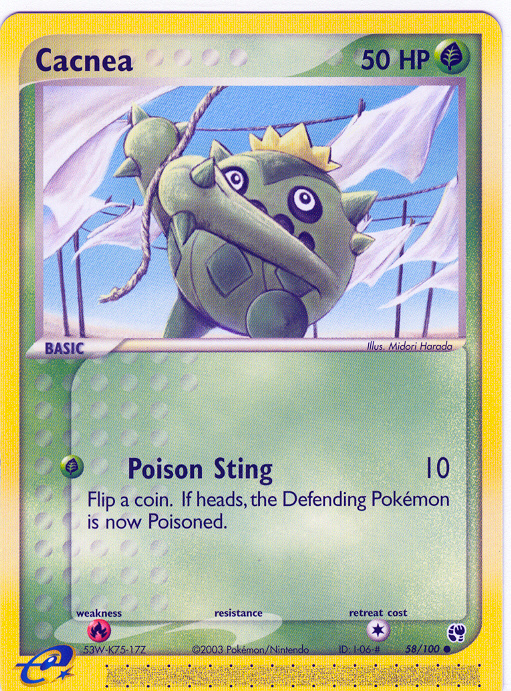 CACNEA-2 Common Pokemon Sandstorm Card # 58