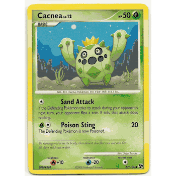 cacnea pokemon card Pokemon EX Power Keepers Common Card main image 1