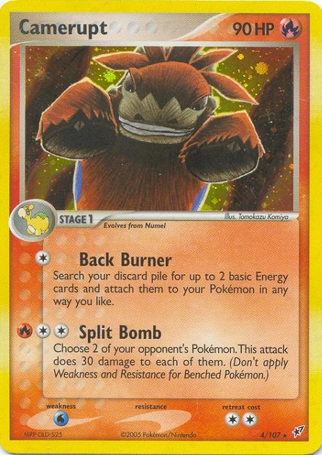 CAMERUPT Holofoil Rare Deoxys Card # 4 CAMERUPT Holofoil Rare Deoxys Card # 4