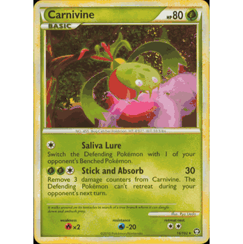 pokemon carnivine card Carnivine (Triumphant Light #9/96, 3-Diamonds)