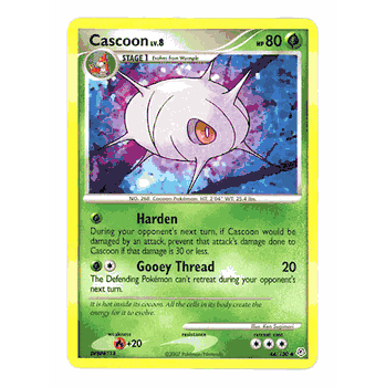cascoon pokemon card 26/109 - ex Ruby & Sapphire Colorless Ram (30) Weakness Fire 2 Resistance None None Retreat Cost Cascoon - 009/196 - Lost