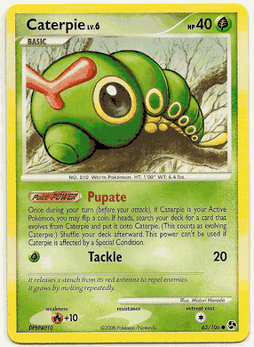 pokemon caterpie card Vintage Common (spanish) - Base Set Non-holo 45/102 - NM 172/165 / Illustration Rare Card Type / HP / Stage Caterpie Illustration Rare (172) 2023