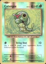 CATERPIE Pokemon XY Evolutions XY12 Common Reverse PARALLEL Holo Card #  3 - Click to enlarge