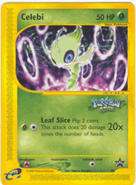 CELEBI Pokemon Black Star Promo Card # 50 From the Pokemon 4 Ever Movie - Click to enlarge