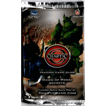 Chaotic (UNLIMITED EDITION) Dawn of Perim TCG Booster Pack with each pack containing 9 Chaotic Cards.