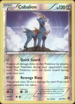 COBALION Pokemon XY Steam Siege XY11 Parallel Foil Rare Card # 74 - Click to enlarge