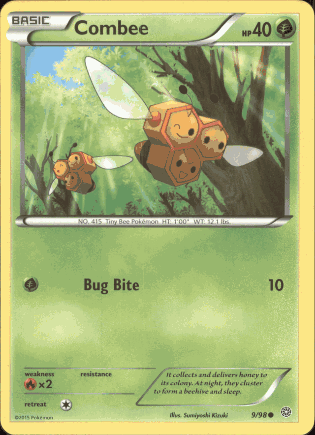 COMBEE Pokemon XY07 Ancient Origins Common Card # 9/98