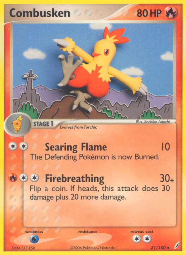 pokemon combusken card Combusken 39/110 - ex Holon Phantoms main image 1