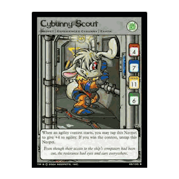 CYBUNNY SCOUT Neopets TCG Return of Dr Sloth Uncommon Card # 45