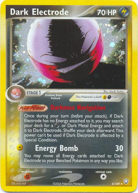 DARK ELECTRODE Team Rocket Returns Holofoil Rare Pokemon Card # 4