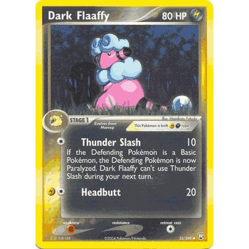DARK FLAAFFY Team Rocket Returns Uncommon Pokemon Card # 33