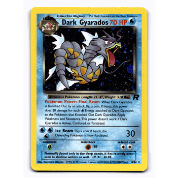 DARK GYARADOS Pokemon PRERELEASE STAMPED Holofoil Promo Card # 8/82