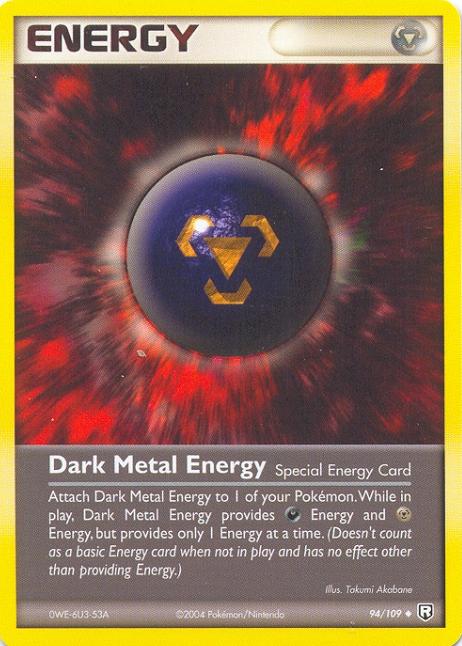 DARK METAL ENERGY Team Rocket Returns Uncommon Pokemon Card # 94