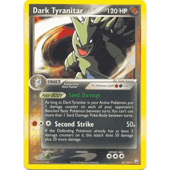 pokemon card dark tyranitar Amazon.com: - (19) - EX Team Rocket Returns Product Description Tyranitar 2002 Pokemon Expedition Holo