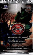 Chaotic (FIRST EDITION) Dawn of Perim TCG Booster Pack with each pack containing 9 Chaotic Cards.