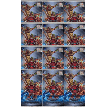 DAWN OF PERIM (UNLIMITED EDITION) Chaotic Trading Card Game TWELVE BOOSTER PACK LOT with each pack containing 9 Chaotic Cards