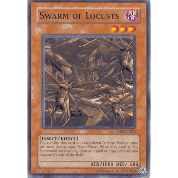 DB2 - EN222 Swarm of Locusts Common Yugioh Card