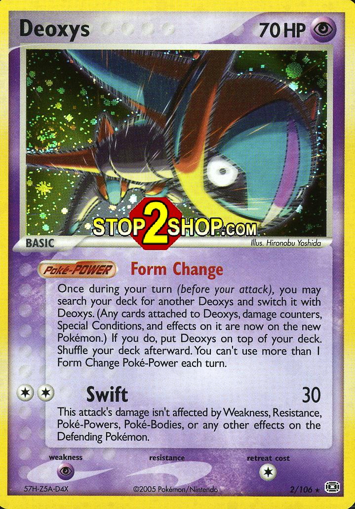 rare deoxys pokemon card EX】Rayquaza & Deoxys Legend Card Set 1st Edition Pokemon Card Rare –  japanmaster