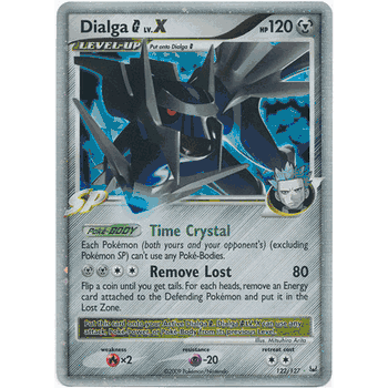 DIALGA G LV.X Pokemon Holofoil Rare Platinum Card # 122 DIALGA G LV.X Pokemon Holofoil Rare Platinum Card # 122