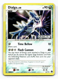 DIALGA LV.68 Pokemon PLATINUM Burger King Reverse Foil Promo Card # 16/106