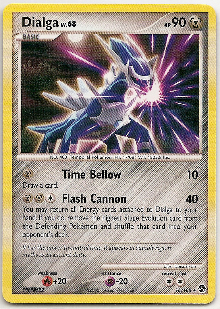DIALGA LV.68 Pokemon Great Encounters Rare Card # 16