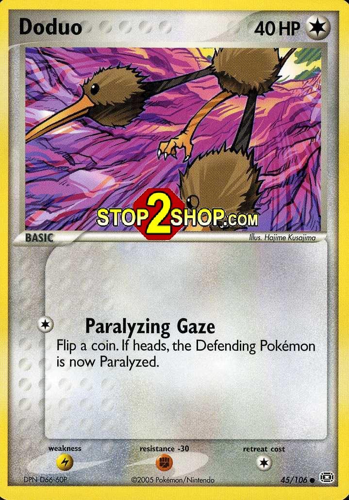pokemon doduo card Pokemon Evolutions Doduo #69
