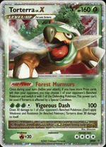 DP09 TORTERRA LV.X Diamond & Pearl Black Star Holofoil Promo DP Card - Click to enlarge