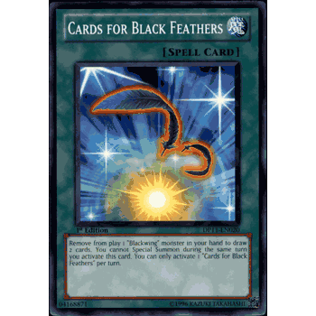 DP11-EN020 CARDS FOR BLACK FEATHERS Common Yugioh Card