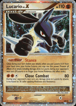 DP12 LUCARIO LV.X Diamond & Pearl Black Star Holofoil Promo DP Card - Click to enlarge