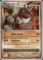 DP29 RHYPERIOR LV.X Diamond & Pearl Black Star Holofoil Promo DP Card - Click to enlarge