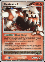 DP31 HEATRAN LV.X Diamond & Pearl Black Star Holofoil Promo DP Card - Click to enlarge