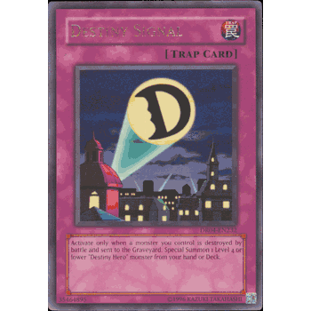 DR04-EN232 DESTINY SIGNAL Yugioh Rare Card