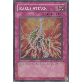 DR04-EN235 ICARUS ATTACK Yugioh Super Rare Holofoil Card