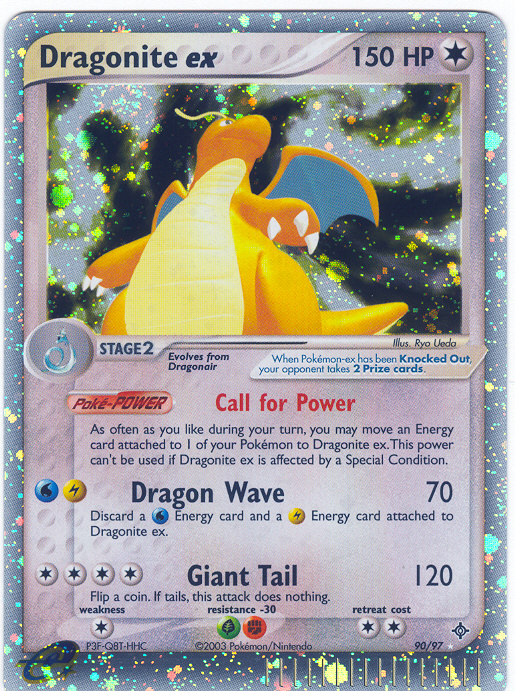 DRAGONITE EX Rare Holofoil Dragon Card # 90 DRAGONITE EX Rare Holofoil Dragon Card # 90