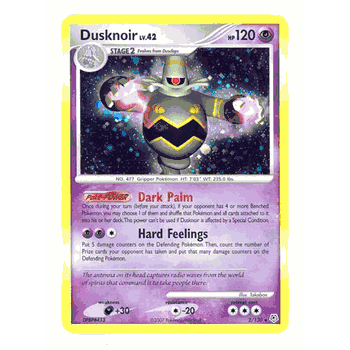 DUSKNOIR Holofoil Rare Pokemon Diamond & Pearl Card # 2