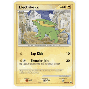 ELECTRIKE LV.22 Common Pokemon Arceus Card # 62