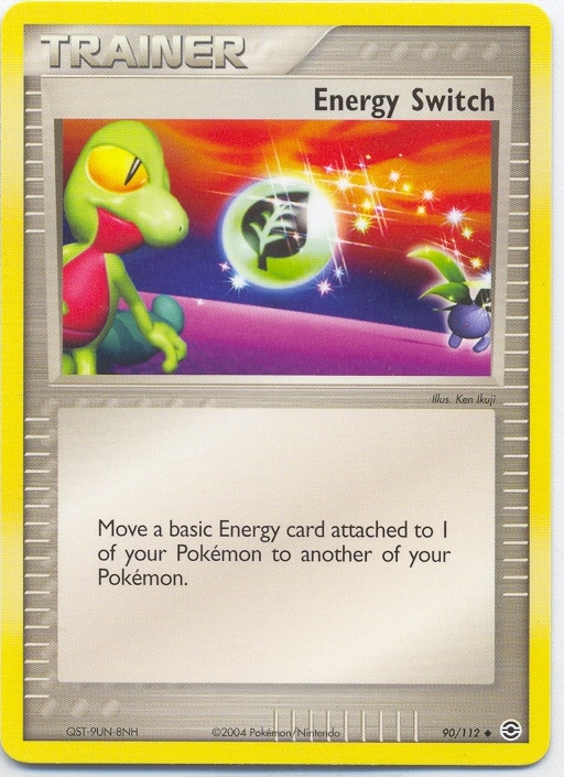 ENERGY SWITCH UnCommon Pokemon Fire Red Leaf Green Card # 90
