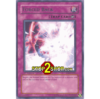 Yu-Gi-Oh! Forced Back (EOJ-EN060) – Carta Rara 1st Edition – Nemico Della Giustizia