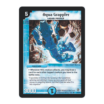 EPIC-016 Aqua Grappler DuelMasters DM-08 Epic Dragons of HyperChaos Rare Card # 16
