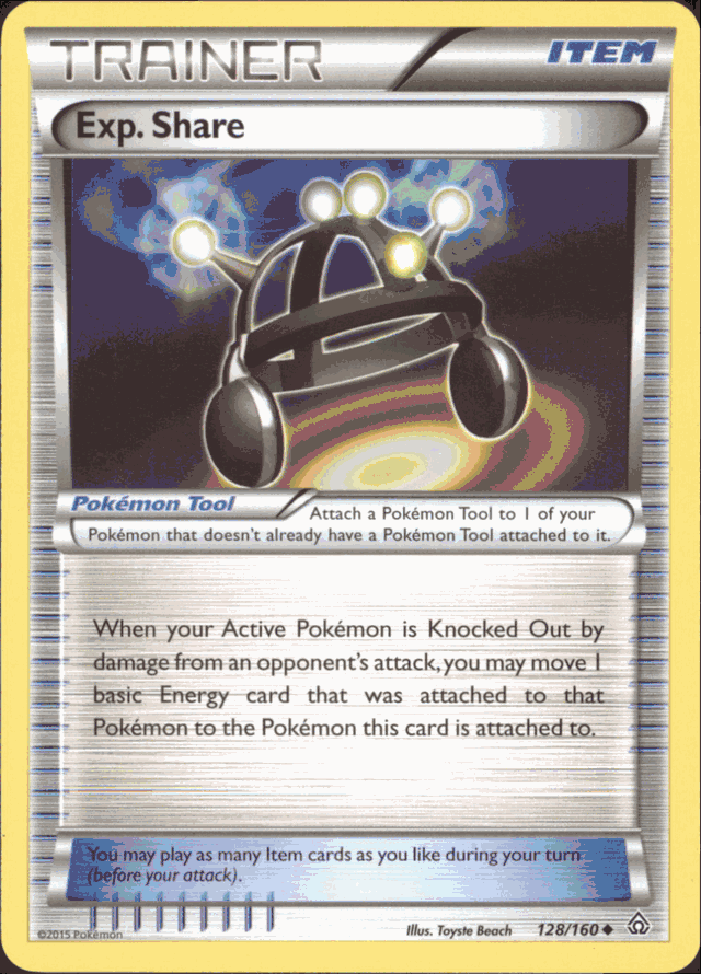 exp share pokemon card 126/163 - Exp. (Reverse Holo) Secret Rare Card Type EXP. SHARE Pokemon XY Primal