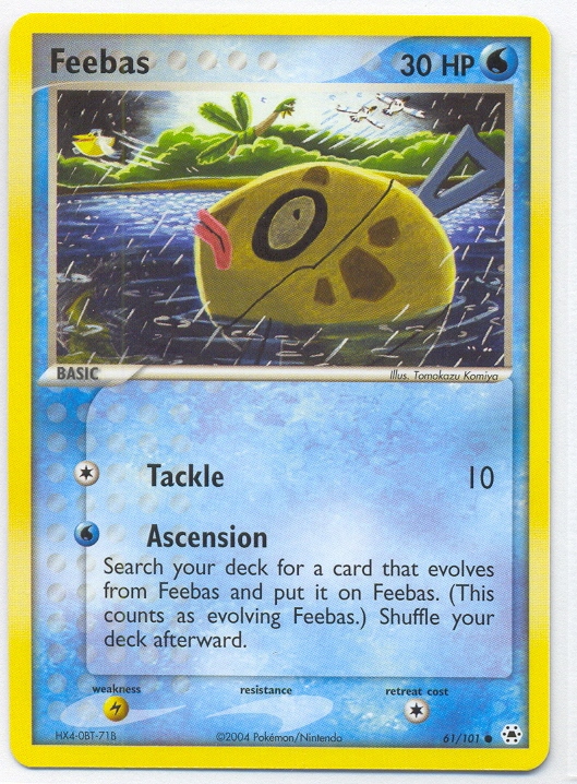 pokemon feebas card Pokemon Card - Emerald 49/106 - FEEBAS (common): BBToyStore.com