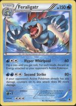 FERALIGATR Pokemon XY04 X&Y Phantom Forces Holo Rare Card # 17 - Click to enlarge