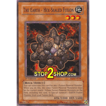 FET - 029 The Earth - Hex-Sealed Fusion Flaming Eternity Common Yugioh Card