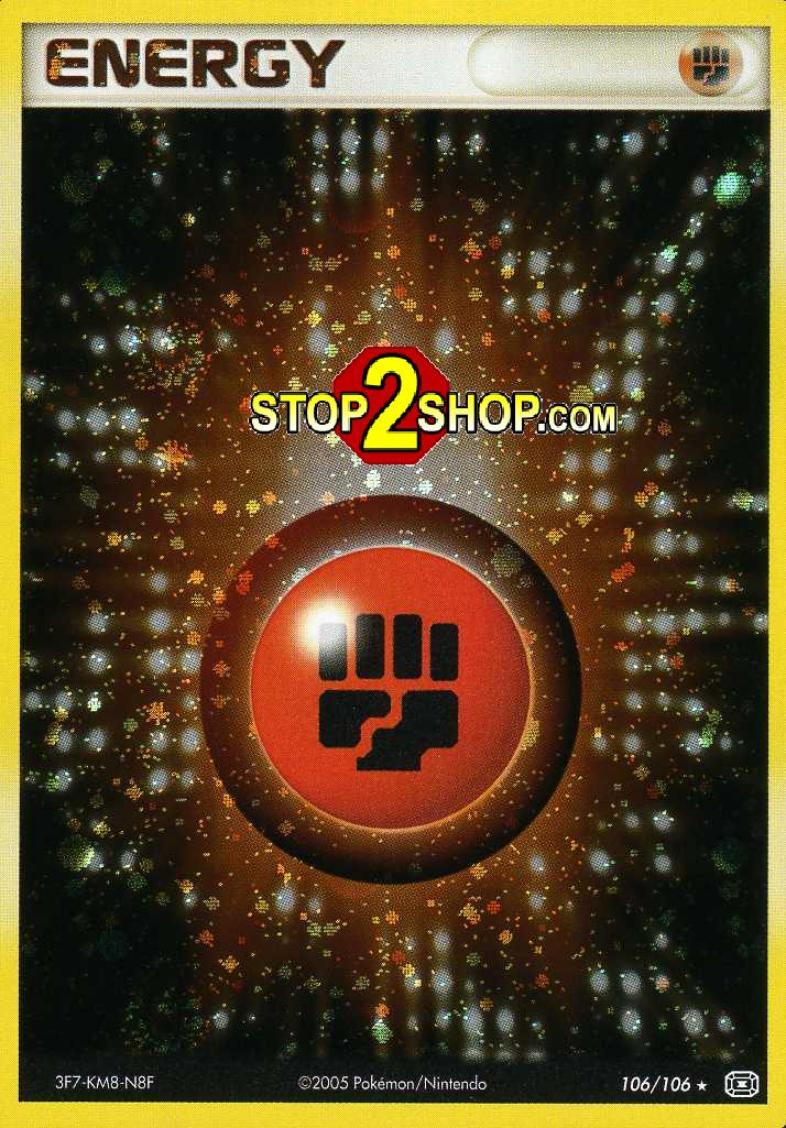 FIGHTING ENERGY Pokemon Holofoil Card # 106
