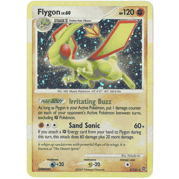 FLYGON Lv.60 Pokemon Secret Wonders Holofoil Card # 5