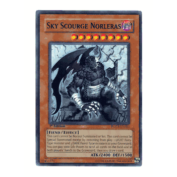 FOTB-EN022 Sky Scourge Norleras Yugioh! Force of the Breaker Yu-Gi-Oh GX Super Rare Holofoil Card