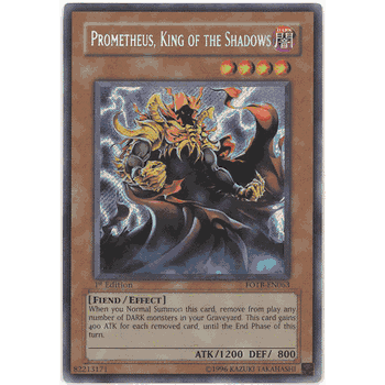 FOTB-EN063 Prometheus, King of the Shadows Yugioh! Force of the Breaker Yu-Gi-Oh GX Secret Rare Holofoil Card